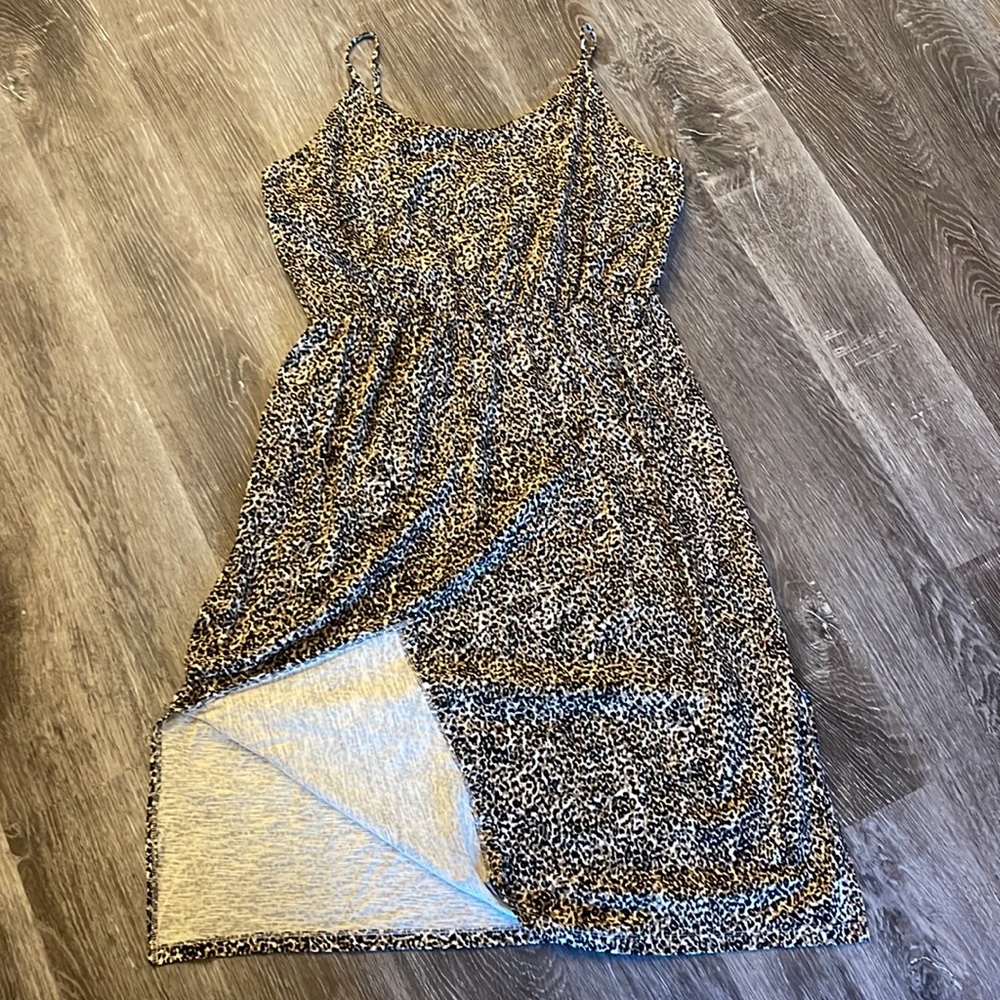 Old Navy Leopard Midi Dress